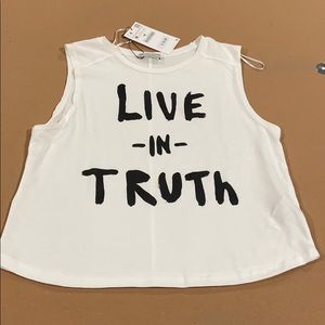 Zara Tank Top MEDIUM New With Tags